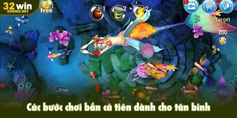 Các bước chơi bắn cá tiên dành cho tân binh