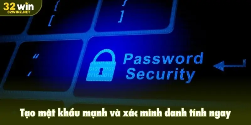 Tạo mật khẩu mạnh và xác minh danh tính ngay